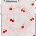 Magnetic Case for iPhone 14 Pro, Compatible with Magsafe, Cute Cherry Aesthetic Phone Case Protective Cover for Women Girls