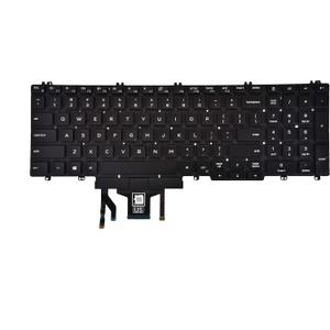 Replacement Keyboard for Dell Latitude 5500 5501 5510 5511, Precision 3540 3541 3550 3551 Series Laptop with Backlit with Pointer US Layout P/N: 0MMH7V NSK-EX0BC PK132FA1B00