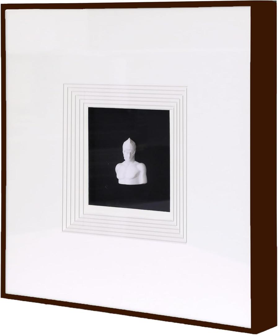 Sculpture Wall Art,French Vintage Decor with Framed,Aesthetic Black Paintings for Home Living Room Bedroom Office and House Gallery artwork15.8x15.8in