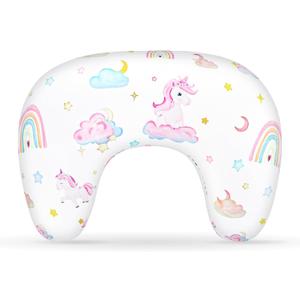 Pea Pod Nursing Pillow Cover, Soft Stretchy Nursing Cover for New-Designed Breastfeeding Pillow, Removable Feeding Slipover for Baby Boy and Girls, Cute Unicorn Pattern