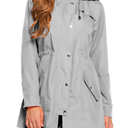 ZHENWEI Womens Lightweight Hooded Waterproof Active Outdoor Rain Jacket Size M
