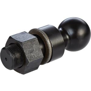 Buyers Products 1802056 Heat Treated Black Oxide 2-5/16 in Hitch Ball With 1.5 in Shank dia x 2.75 Length +1 in Riser, 30,000 lb MGTW for Trailer, RV, Marine & HeavyDuty Towing (3.75 in Total Length)