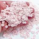 10 gram Baseball Clay 5mm Slices, Plain Baseball Base Ball Sports Mom Love Polymer Clay, Baseball Slime, Nail Art Faux Craft, Baseball Sprinkle