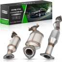 High Flow Front Catalytic Converter Kit Direct-Fit Chevy Traverse 2009 2010 2011 2012 2013 2014 2015 2016 2017 GMC Acadia 2007-2017 Buick Enclave 2008-2017 Saturn Outlook 2007-2010 3.6L