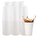 Freshware Coffee Cups 16 oz [100 Pack] Disposable Paper Cups for Hot or Iced Coffee Cup, Slushie Cup, Milkshakes, Smoothies, and Tea
