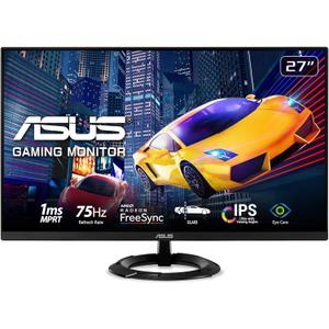 ASUS 27 1080P Gaming Monitor (VZ279QG1R) - Full HD, IPS, 75Hz, 1ms, Extreme Low Motion Blur, FreeSync, Eye Care, DisplayPort, HDMI, Tilt Adjustable, Ultra-Slim,Black