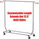 Simple Houseware Supreme Commercial Grade Clothing Garment Rack, Chrome