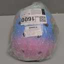 Toddler Kids Bike Helmet Set for Boys Girls Color Gradient Adjustable Skateboard Helmet Protective Gear Set Knee Elbow Wrist Pads for Bike, Roller, Scooter, Cycling, Balance and More Sports Pink-Blue-Green