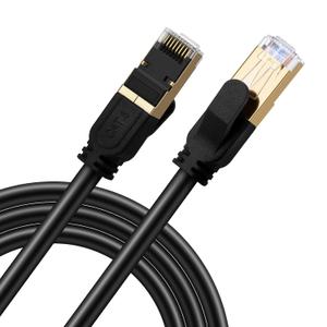 Cat 8 Ethernet Cable, 30ft 9M Heavy Duty High Speed Network LAN Patch Cord with Gold Plated RJ45 Connectors, 26AWG, 2000Mhz Indoor & Outdoor Internet Network Cable for Modem Router Gaming PC
