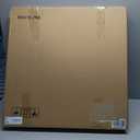 Modern Wood Walnut Dial Wall Clock, Large Simple Wall Decor Metal Frame Silent Non Ticking Clock for Living Room, Kitchen, Bedroom, Study Decoration, Handmade Home Present Idea, 29.5 in