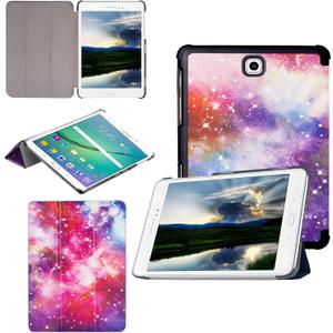 Tri-Fold Case Compatible with Samsung Galaxy TAB S2 9.7 inch Tablet - SM T810/T813/T815C/T819C(2014 Edition), Includes a Screen Protector - Premium PU Leather Tri-Fold Cover with Auto Sleep/Wake (One Size)