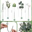 60 Pcs Mixed Artificial Eucalyptus Leaves Stems Bulk, 5Kinds Fake Greenery Silver Dollar Leaves Dried Eucalyptus Bundle with White Seeds Berry for DIY Bouquets Floral Arrangement Wedding Vase