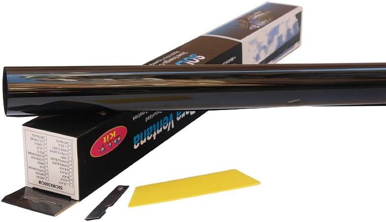 Car Window Tint Film, 25% VLT Nano Ceramic 2PLY Heat & Glare Reduction Privacy Film with Adhesive for Car and Home Windows, Easy Shrink Roll, Plotter Friendly, 20in x 10FT