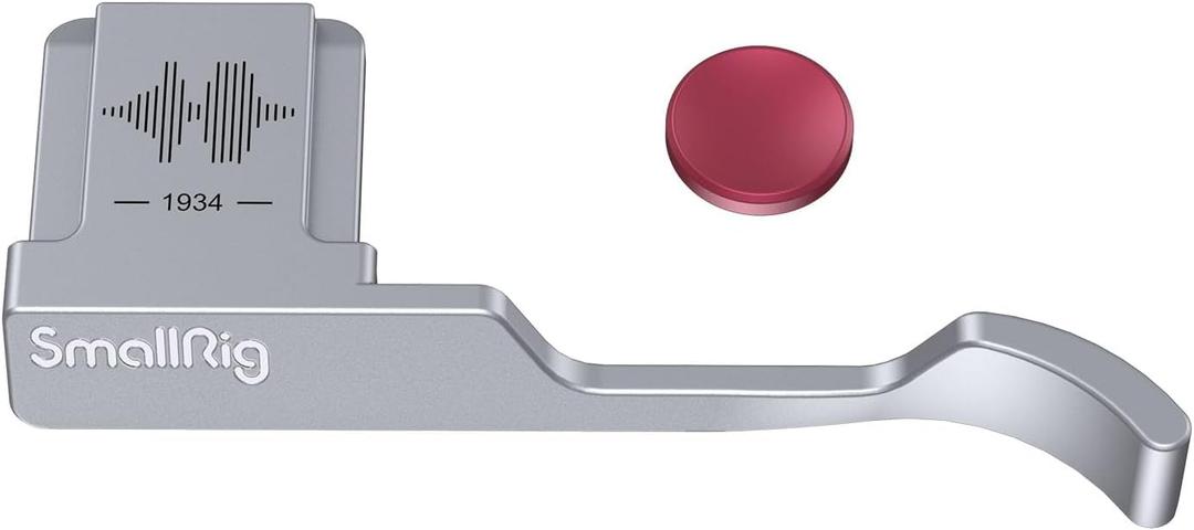SmallRig Thumb Grip with Hot Shoe Cover for FUJIFILM X100VI / X100V (Silver)