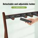 Guitar Stand Rack,Guitar Rack For Multiple Guitars Stands Floor for Electric,Acoustic,Bass Guitars &Case-Foldable, Adjustable,Protective with No-Slip Non-Scratch Padding ,for Home,Studio, Stage (walnut)