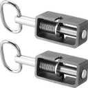 SPARKWHIZ Weld-On 5/8" Spring Latch Assembly with Plain Tube, Trailer Gate Latch, Pack of 2