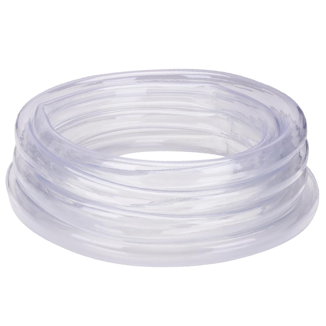 DERNORD PVC Tubing 1-1/4"ID X 1-1/2"OD Flexible Clear Vinyl Hose 25 Feet for Food Grade