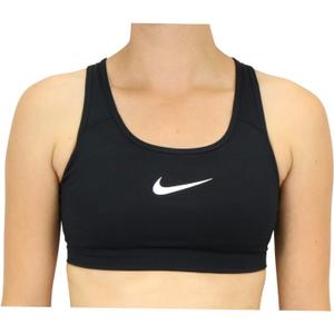 Nike Womens Swoosh Sports Bra (X-Large, Black/White)
