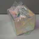 Disposable Face Towel Storage Box Compatible with Facial Towel XL, Acrylic Disposable Face Towelette Holder Container, Rainbow