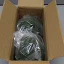 MyGift 4 Inch Decorative Boxwood Balls Topiary, Lifelike Artificial Foliage Greenery Faux Bowl Fillers, Set of 2