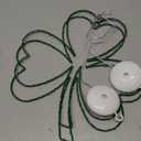 Lomotech Shamrocks Window Lights with Suction Cup, Battery Operated 12 Inch Lucky Clover Light with Timer Function for St Patrick's Day Decorations(2 Pack)