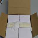 coolnews 4 Pack Crystal Glass Dummy Door Knobs for Hall Closet, Satin Brass Finish