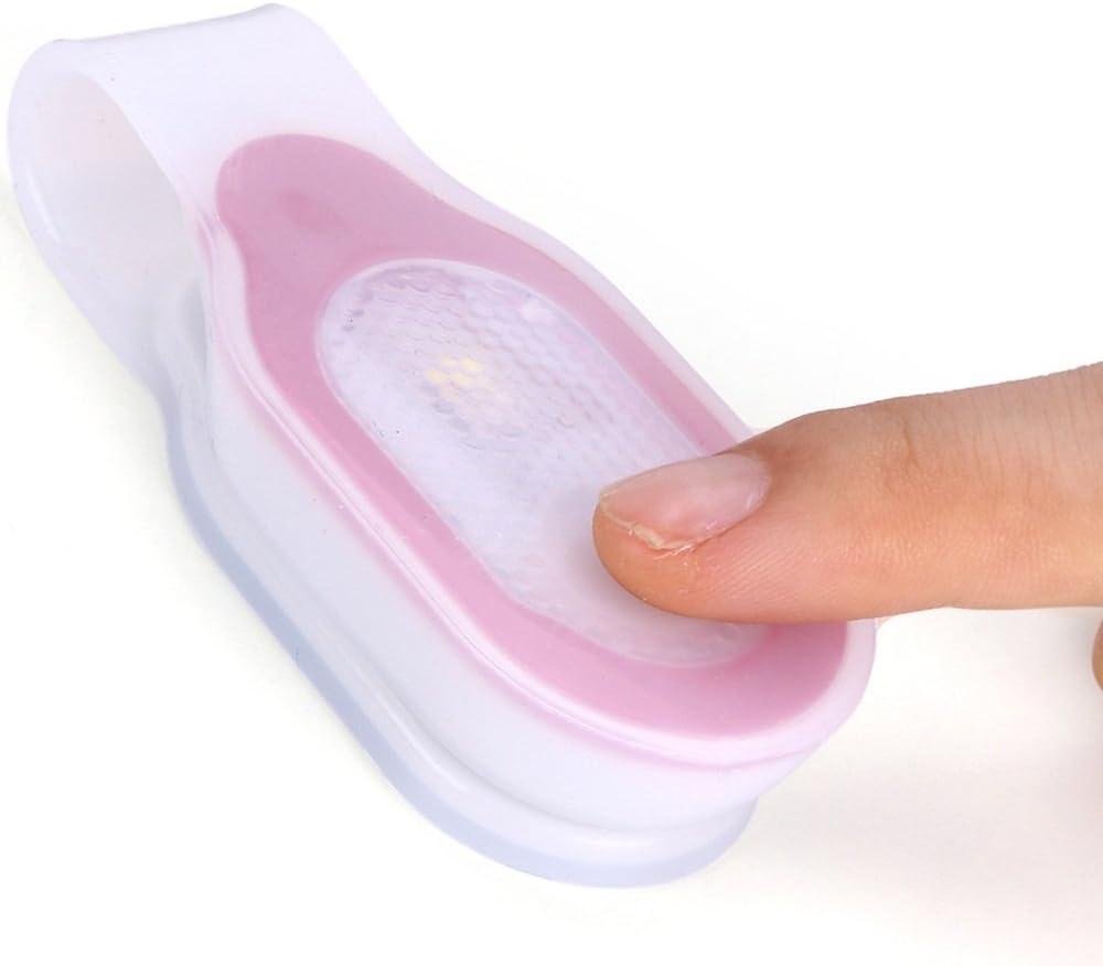 ALONEFIRE LED Flashlights Clip on Flashlight Night Safely Nursing Night Light Hands Free Strong Magnetic to Grip Clothing with a Keychain Flashlight for Walking Running Sports Outdoor Emergency (Red)