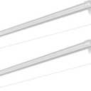Barrina LED Shop Lights for Workshop 4FT, 5000K Daylight White, 45W, 5000LM, Hidden Wiring, Linkable 4FT Light Fixture Cord with ON/Off, Frosted Cover, LED Ceiling Light for Garage, Kitchen, 2 Packs