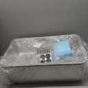 23.5" x 15.7" x 8" Stainless Steel Sifting Litter Box for Pine Pellets, XXL Large Pull-Out Cat Litter Box for Big Cats with High Sides, Metal Cat Litter Pan with Plastic Scoop &10 Urine Pads