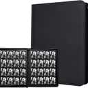 Collectible Trading Card Zipper Album Holder, 16-Pocket,1024 Pockets Card 30 Protective Sleevesfor Cards Storage & Organisation Card Binder Case Holder for TCG, Sports Card (Black-1024 Pockets)