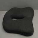 Memory Foam Seat Chair Cushion for Relieves Back Sciatica Pain Tailbone Pain Coccyx Degenerating Disc Orthopedic Osteoarthritis Prostate Cushion Low Back Pain Cushion Hip Shaping (Dark Gray)