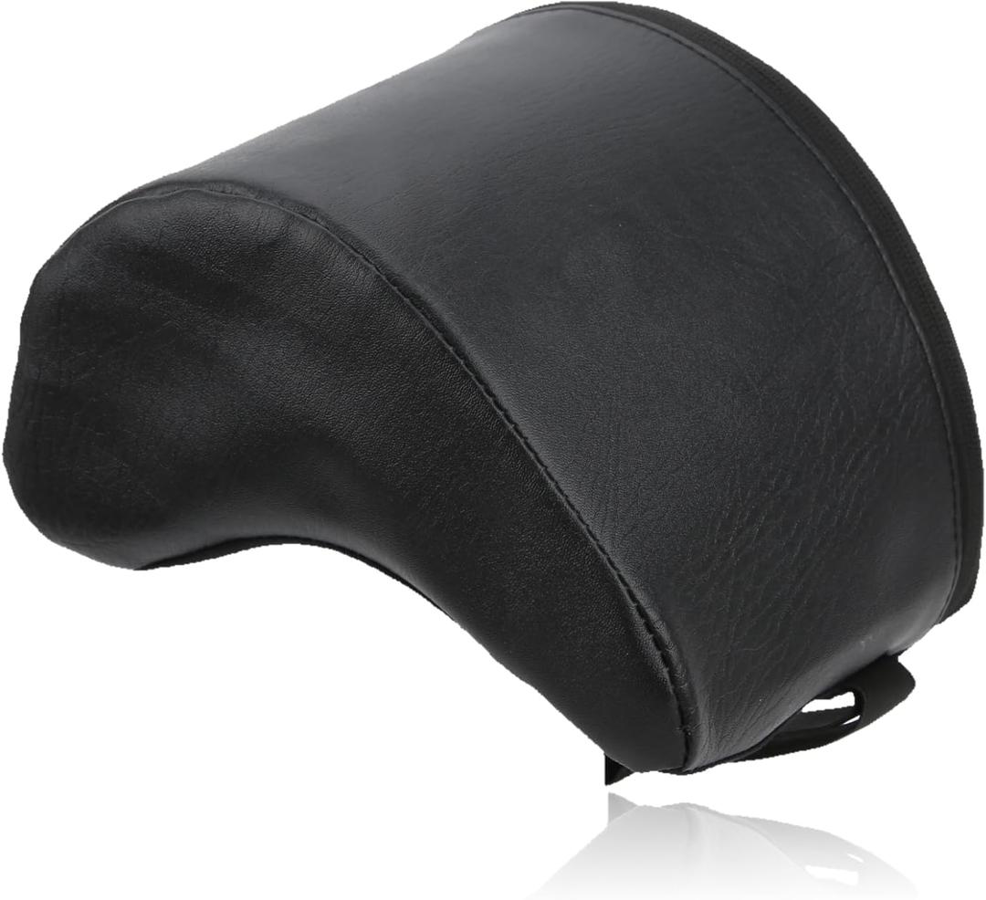 Guitar Rest Cushion, Soft Sponge & PU Leather with Straps (Nonadjustable), Guitar Cushion Leg Support, Relief Your Thigh, Black Foot Stool for Acoustic Guitars Players Musical Instruments Accessories