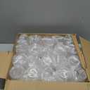 Goodluck 40 PCS Diamond Stemless Plastic Wine Whiskey Glasses, 12 Oz Disposable Cocktail Glasses, Suitable for Weddings, Birthday Parties, Family Gatherings, Bars, etc (Clear)