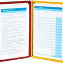 Durable Vario Wall Reference System, 5 Panels, Letter, Asst. Borders And Panels