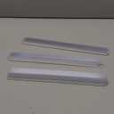 Clip Strip Shelf Dividers Pack of 50 for Retail Stores - Lightweight, Clear Adhesive Mount 1" H x 11-9/16" L Corp., 15 mil Crystal Clear PVC, Retail Shelf Separator, Item SD-1512