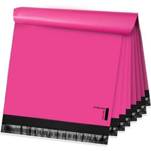 POLYSELLS 100 pcs 6x9 Inches Pink Poly Mailers Shipping Envelopes, Strong Adhesive Sealing, Waterproof, and Tear-resistant Postal Mailing Bags for Clothing, Books, and Accessories