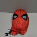 Spider Hero Mask with Moving Eyes and LED Lights, Ring Remote, Halloween Roleplay Mask Costume for Teens and Men, Realistic Full Face Cosplay Prop for Christmas & Birthday Parties