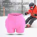 Kids Butt & Hip Padded Shorts for Skating,Youth Hip Protection Pads Figure Skating Shorts Crash Butt Pads for Tailbone & Butt (Pink, X-Small)