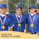 5 x Abaokai 12 Pieces Gold Award Baseball Medals for Kids Sports Games, Party Favors, 2 Inches