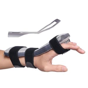 DrFinger Radial Nerve Palsy Splint for Wrist Drop, Adjustable Static Fingers Fixation Brace, for Crutch Palsy, Limp Finger, Mcp Arthroplasty, Stroke Hand Recovery - Fits Right & Left Hand, One Size