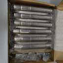 12 Pack Nickel Door Hinges Brushed Nickel 3 1/2 Interior Door Hinges Satin Nickel 3.5 Inch with 5/8 Radius Corners 3 "x 3 " Silver Hardware Controls JIW Garage Factory