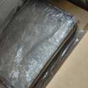 Counter Height Bar Stools Set of 4, Bar Stool with Soft Cushion Low Backrest Modern Barstools for Kitchen Island or Bar, Walnut, 26 Inch