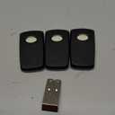 3 Replacement for Multicode Garage Gate Door Opener Remote,3089,308911,MCS308911,10 dip Switch,Black,300mhz