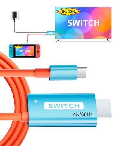 Switch 1 TV Dock Docking Station for Nintendo Switch 1,Portable 2025 New Models Adapter Support 4K/60HZ TV Dock Mode, (Blue and Red)