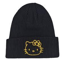 Hello Kitty Beanie Black 