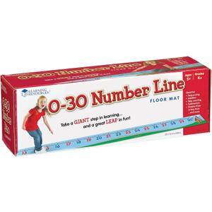 Learning Resources 0-30 Number Line Floor Mat - Counting & Numbers, Addition and Subtraction, Math Manipulatives, Back to School, Teacher Supplies, Classroom Must Haves, Gifts for Students