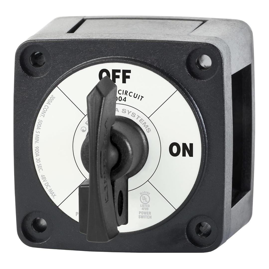 Blue Sea Systems On/Off Battery Isolator Switch With Locking Key, Black, 6004200 m‑Series