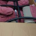 Kokel Lazy Chair with Folding Ottoman,Living Room Chairs (Pink-1119)