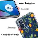 Unov Case for Moto g Play 2023/g Power 2022/g Pure 2021, Crystal Clear with [Anti-Slip Embossed Pattern], Shockproof Slim Protective [Anti-Yellowing TPU] Back Cover, Citrus Flavors