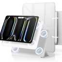 SMARTDEVIL Magnetic Case for iPad 11th 10th Generation 2025/2022 (11"/10.9"), Lightweight Shockproof Protective Tablet Case Cover with Pencil Holder, Auto Wake/Sleep, 5 Standing Angles, White